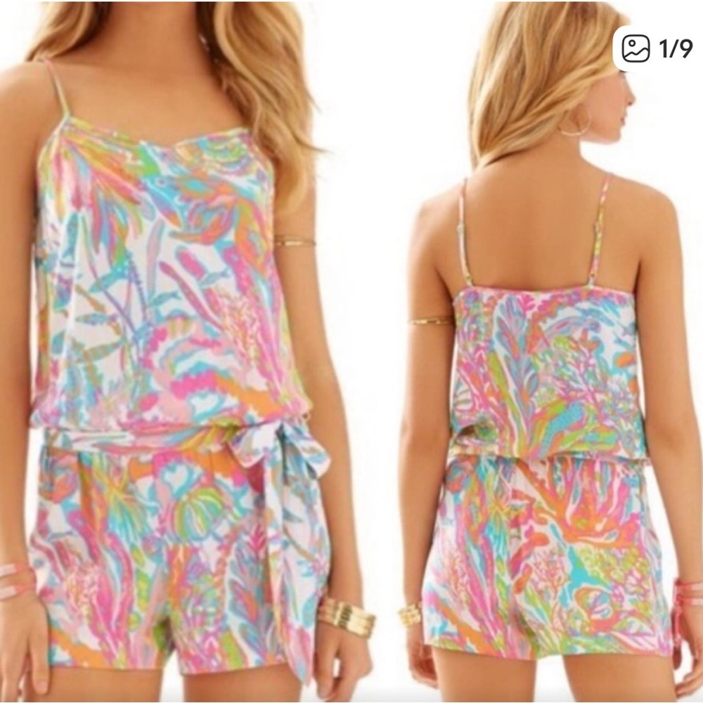 NWT Lilly Pulitzer Deanna romper scuba to Cuba